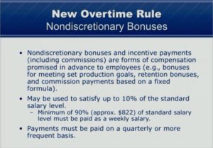 Non-Discretionary Bonus